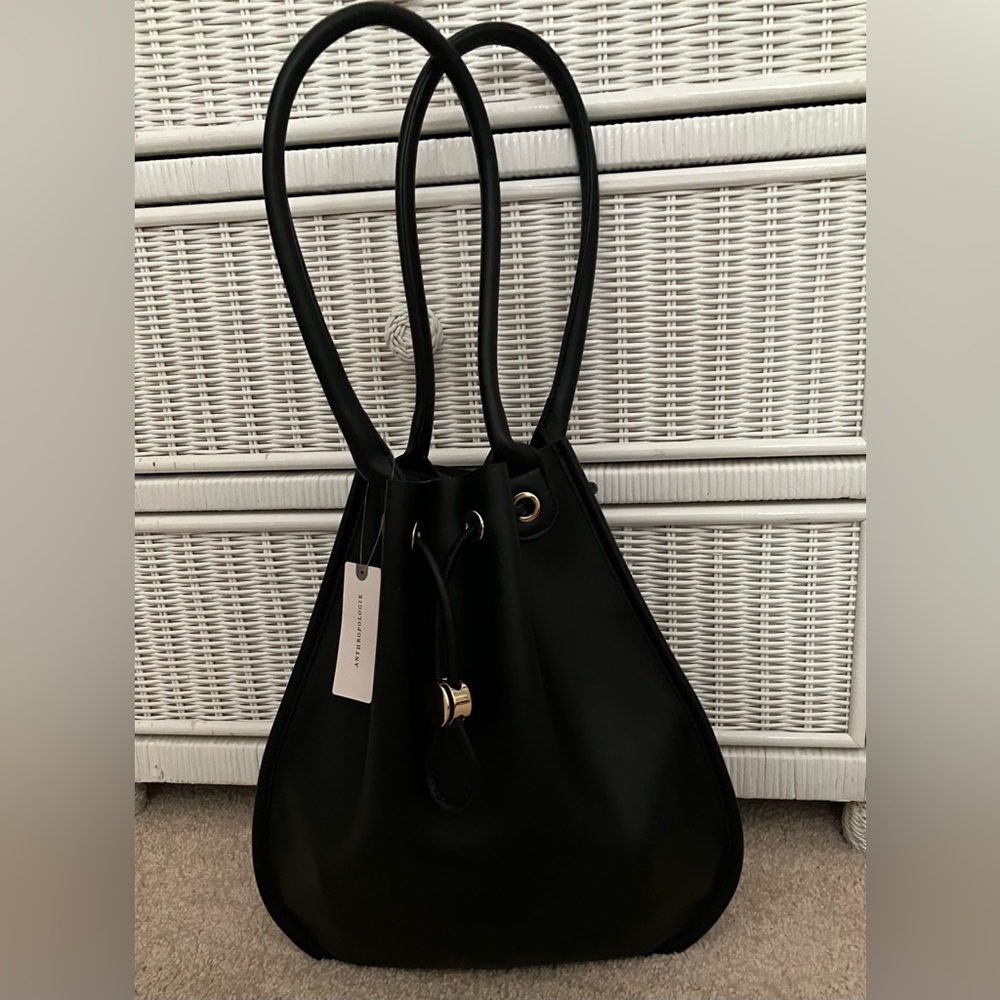 Anthropologie Cinched Bucket Tote - Picture 6 of 7